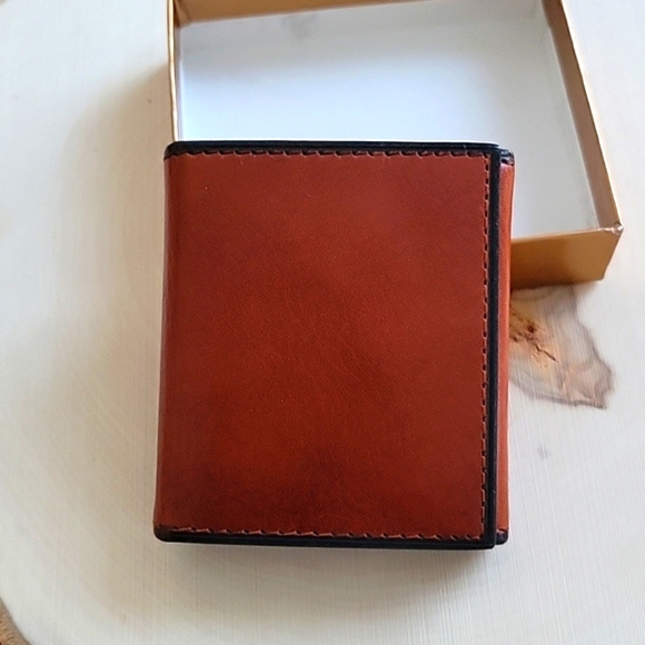 Bosca Leather Mini Photo Album - Picture 1 of 6